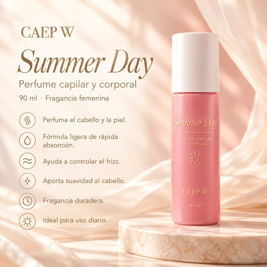 Summer Day de CAEP W, envase y presentación completos